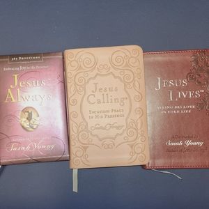 Sarah Young Trio of books - Jesus Calling, Jesus. Always, Jesus Lives